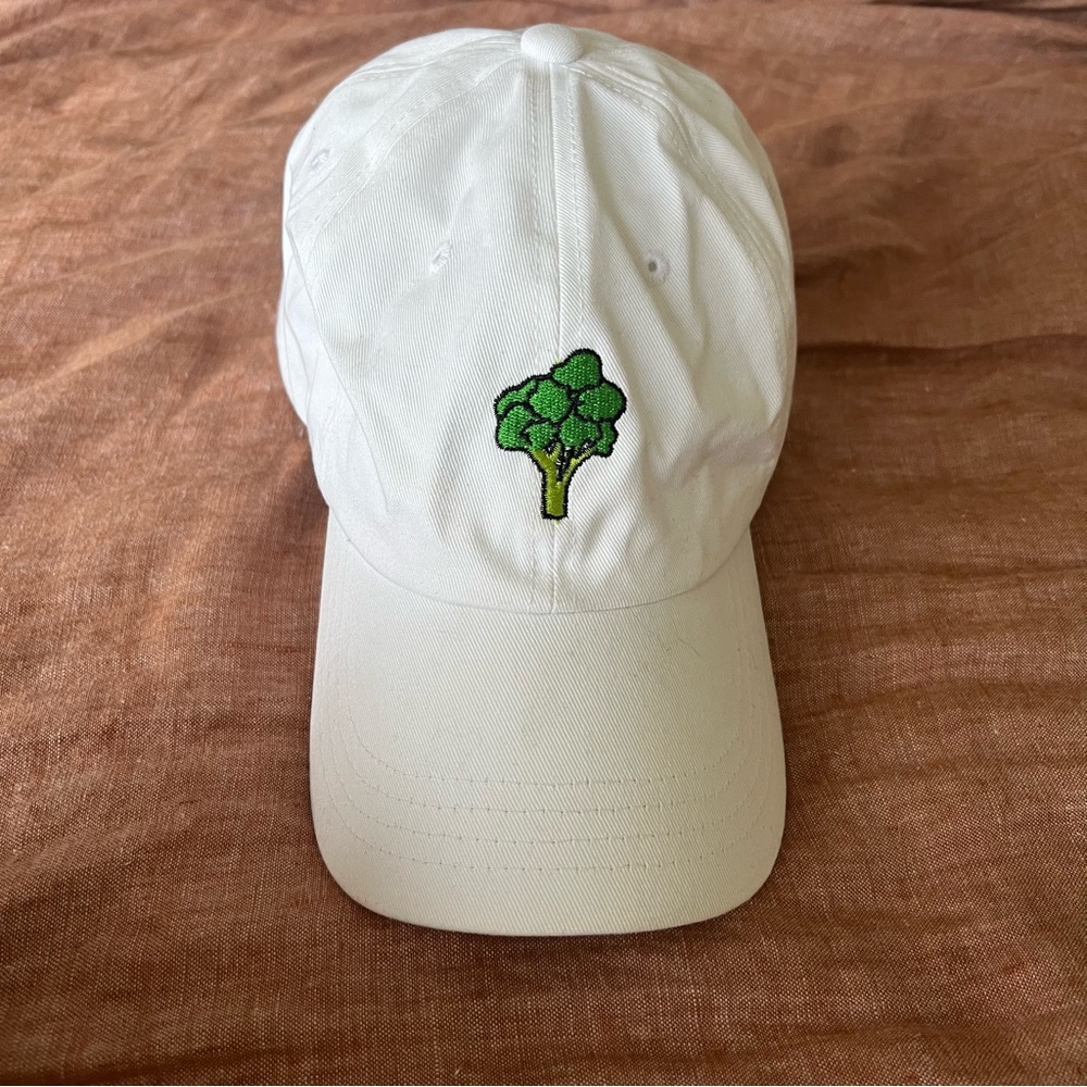 Broccoli Baseball Cap Embroidered Cotton Adjustable Dad Hat